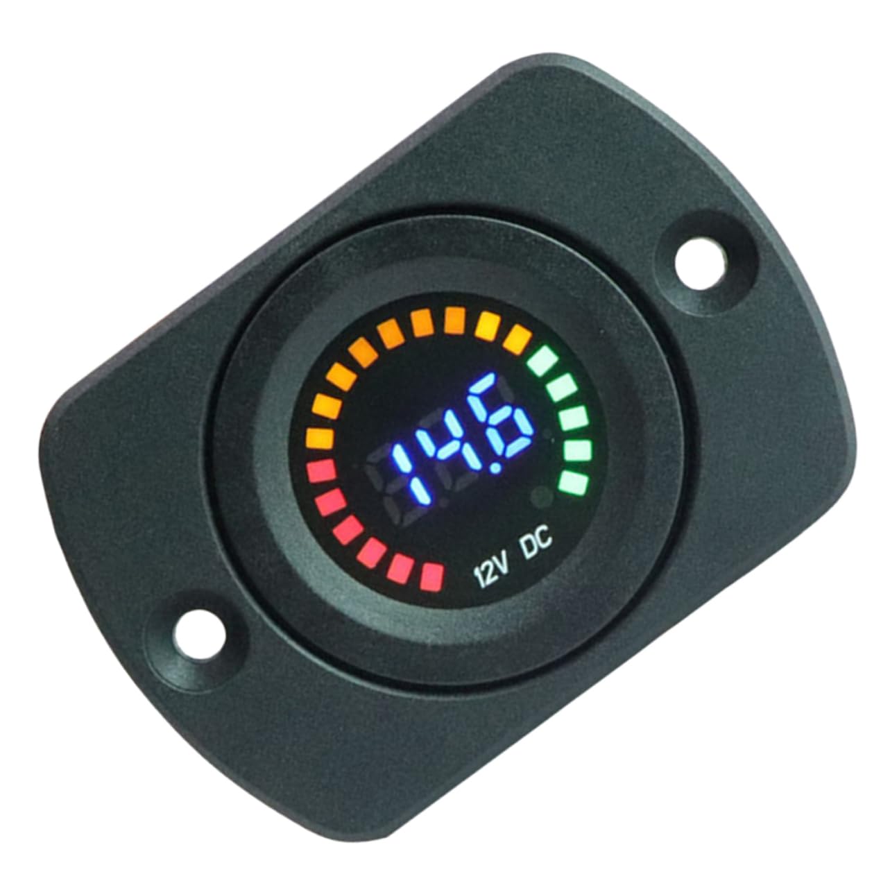 PartyKindom 3pezzi Voltmeter Digitale Per Auto e Display Led Tester Di Tensione Per Batterie Strumento Di Misura Compatto e Facile Da Installare Per Camper e Veicoli Off-road