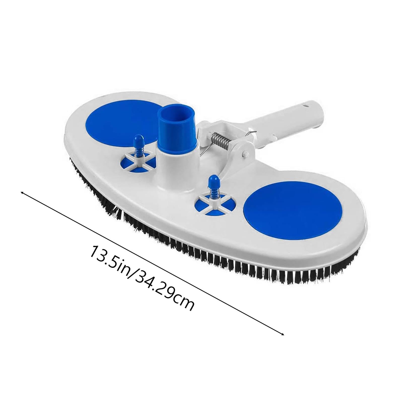Tête d'aspirateur de Piscine rectangulaire, aspirateur de Piscine Manuel avec Poils latéraux, aspirateur de Piscine pour piscines creusées et Hors Sol, sans Poteau ni Tuyau, équipement de Nettoyage