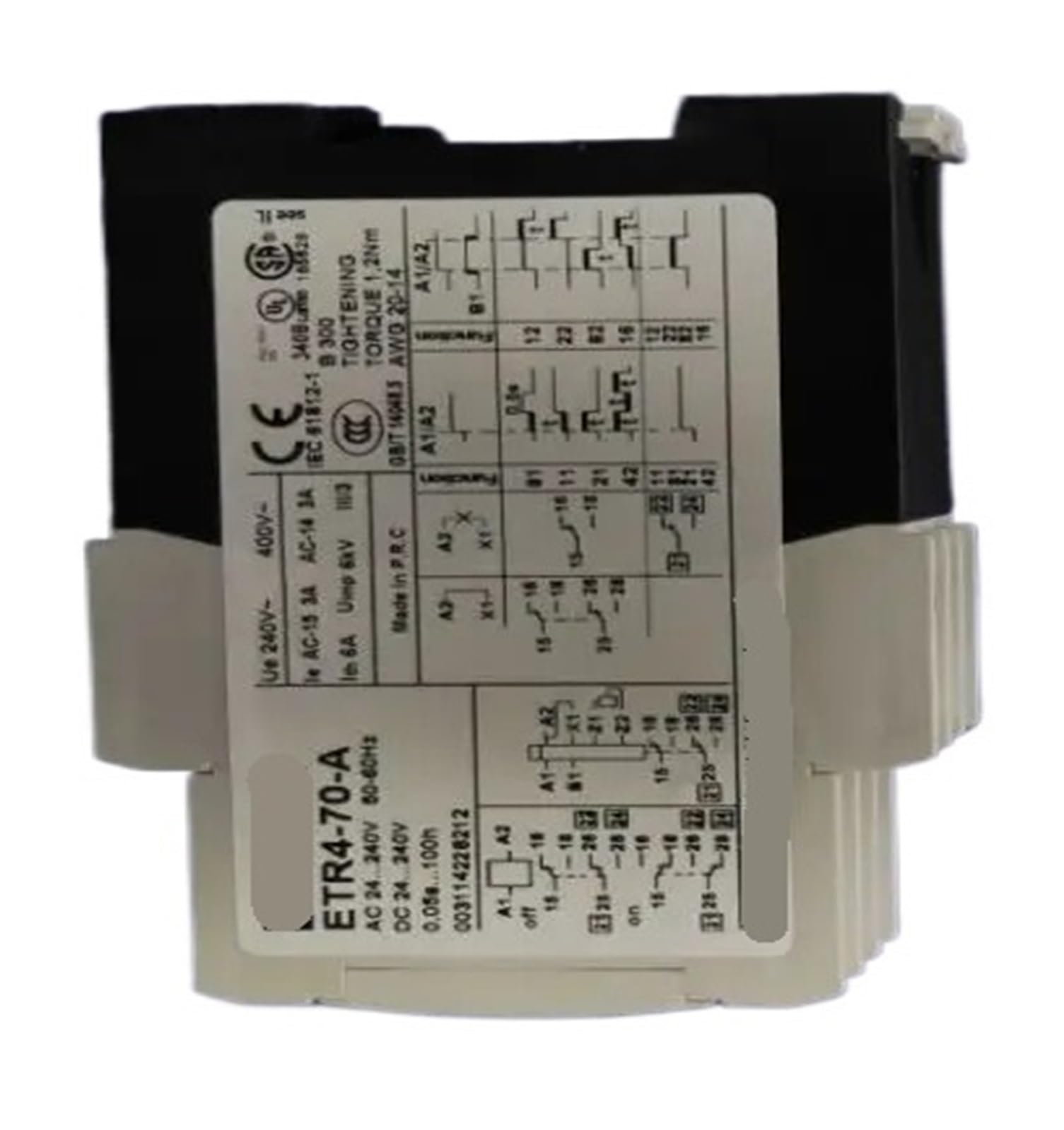 ZVQYSGIW 1pcs ETR4-70-A time relay
