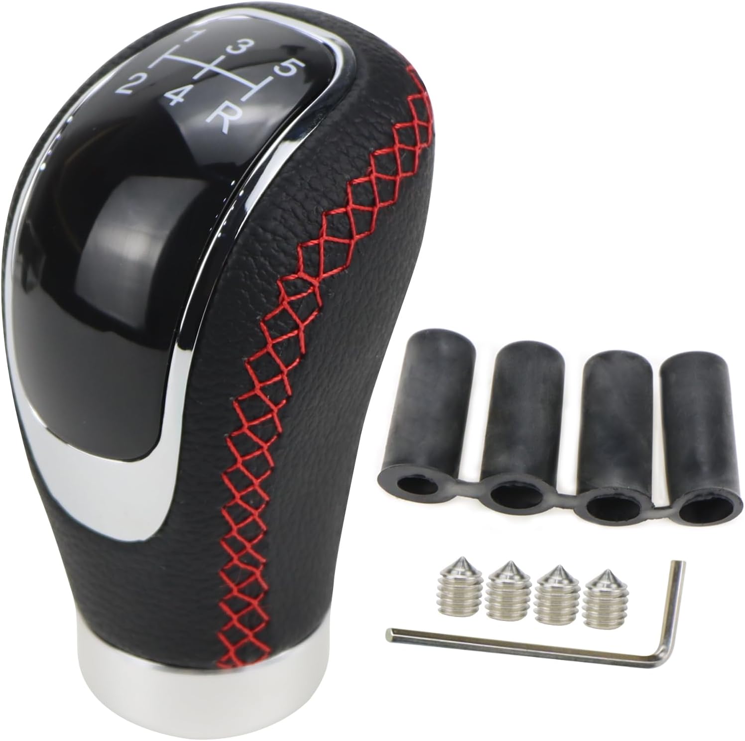 UYUYong Pommeau de Vitesse Universelle 5 Vitesse Manuel Pommeau Auto Pommeau de Levier avec 4