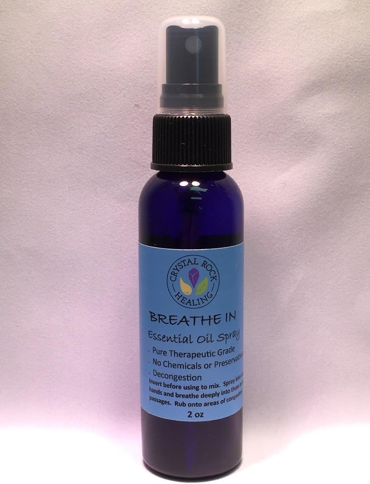 Crystal Rock Breathe in Essential Oil Spray 2 Oz