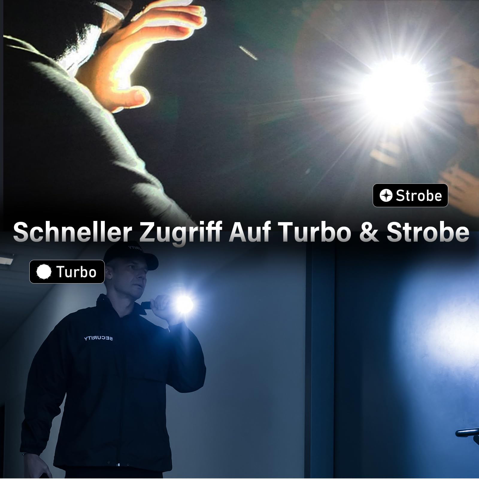 Sofirn SK30 Taschenlampe Led Aufladbar USB C 3000 Lumen Taktische Taschenlampe Extrem Helle mit 6 Lichtmodi,392M max,mit batterie für EDC Notfall Outdoor Camping Suche