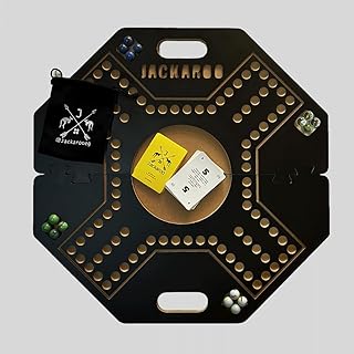 Kangaroo Egypt Mini Jackaroo 4 players board game (Black)