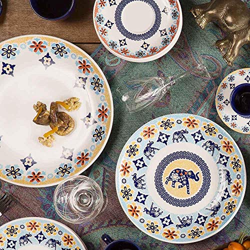 Conjunto com 6 Pratos Fundos 24 cm Shanti Colorido - Oxford