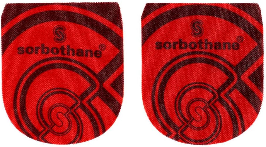 Sorbothane Heel, 35-38 Small (UK 3-5), Heel Pads for Football Boots, Runners, and Walkers, Shock Absorbing Shoe Insert for Plantar Fasciitis, Heel Support, Ankle Pain, and Heel Spurs, Heel Cushions