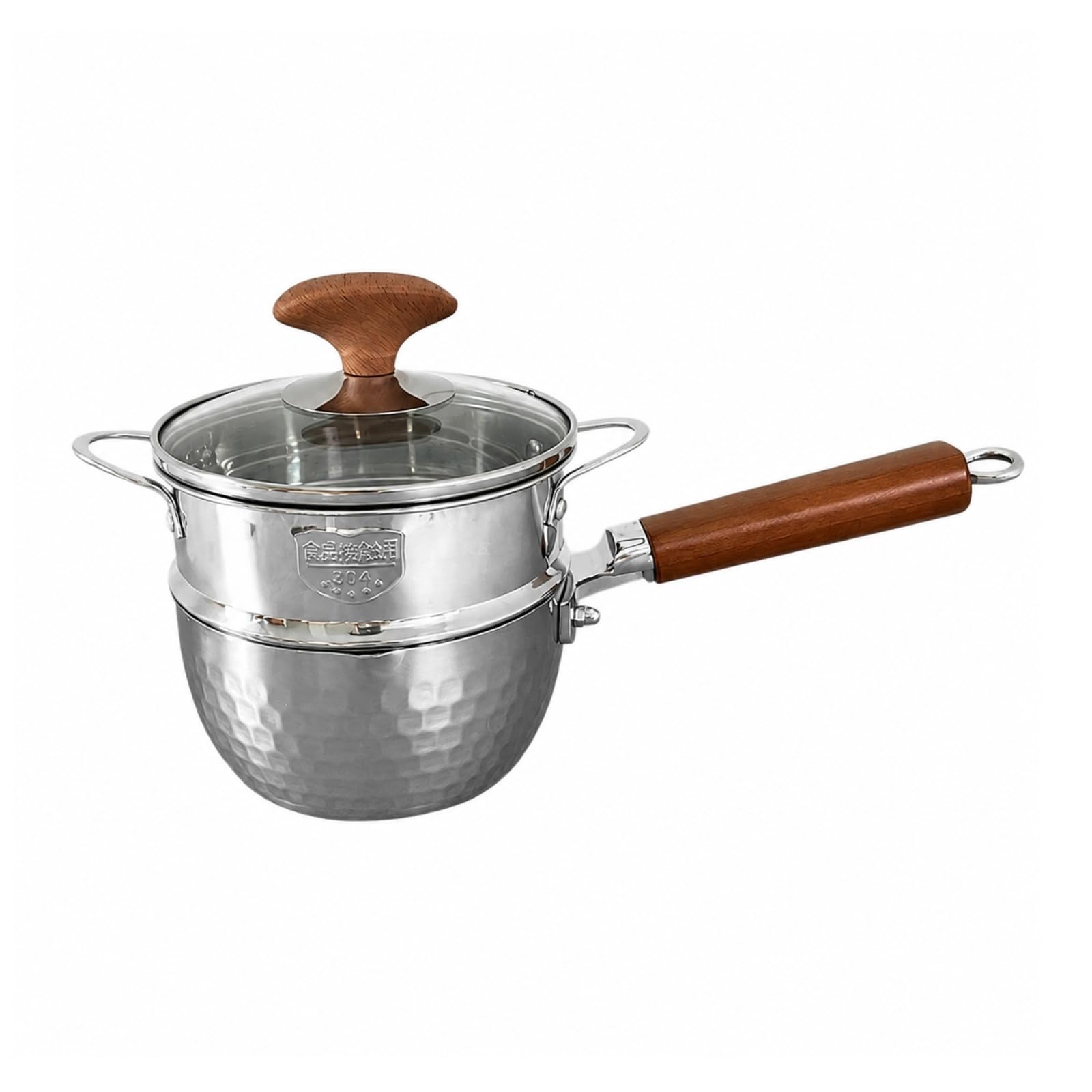 predolo Casserole En Acier Inoxydable 316 Panier Vapeur Résistant à la Chaleur Casserole Revêtement Intérieur pr Cuisine Quotidienne, 14CM