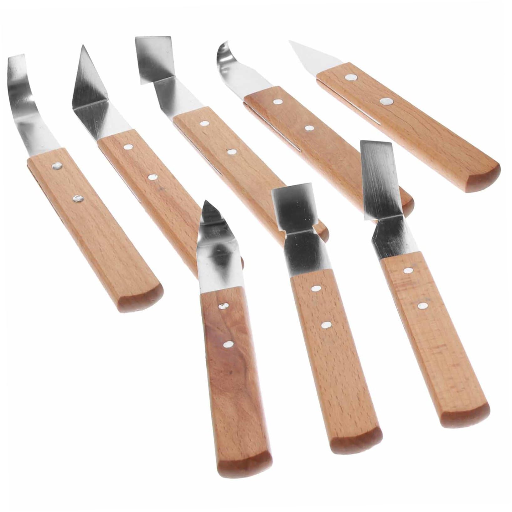 Gatuida Juego de Herramientas de Cerámica y Esculpir Arcilla, Acero Inoxidable Mango de Madera, 8 Piezas, para Artistas Manuales, Uso en Modelado y Escultura, Adecuado Color Aleatorio
