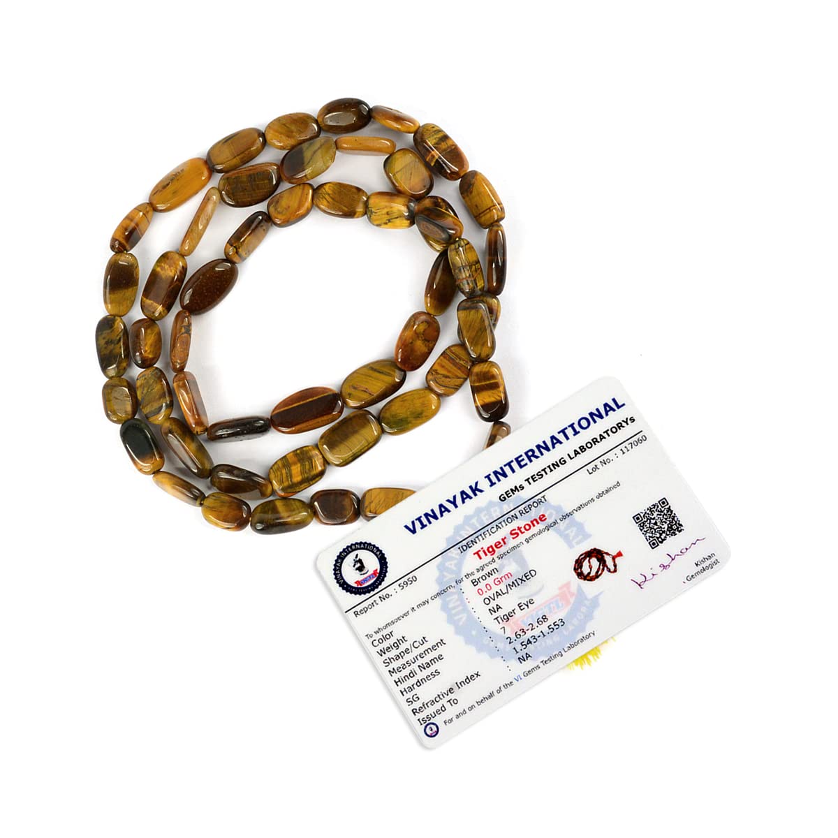 Reiki Crystal Products Certified Tiger Eye Mala Natural Crystal Stone Reiki Healing Oval Bead Mala. Charged By Reiki Grandmaster & Vastu Expert (B09T68S8PZ) Amazon Price History, Amazon Price Tracker