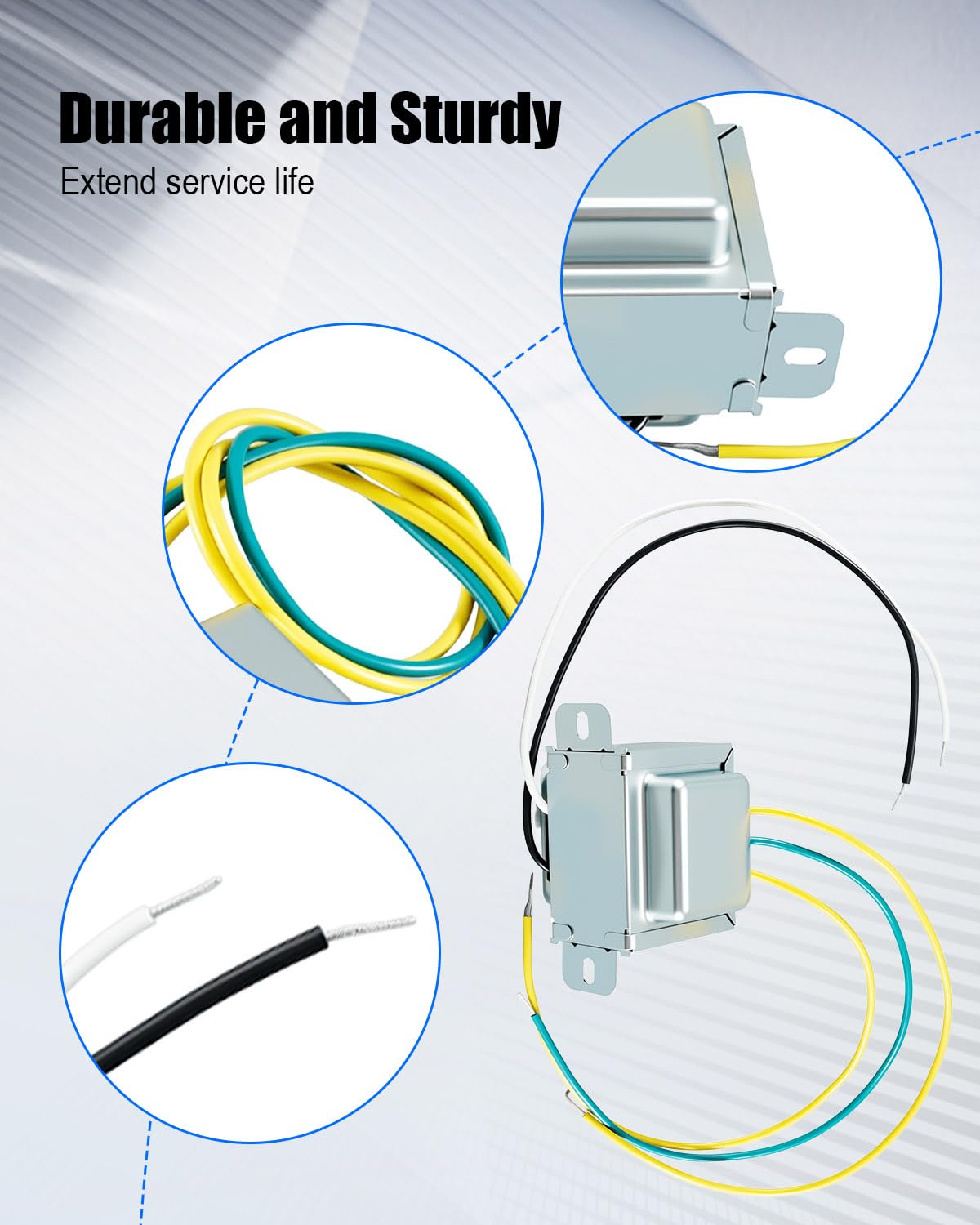 24VAC 468000 - Trasformatore per regolatore di irrigazione, 30 W, misura per cacciatore | Sostituire 154628, adatto per Rain Bird ESP Irritrol Rain Dial, sistema di monitoraggio degli irrigatori trasformatore