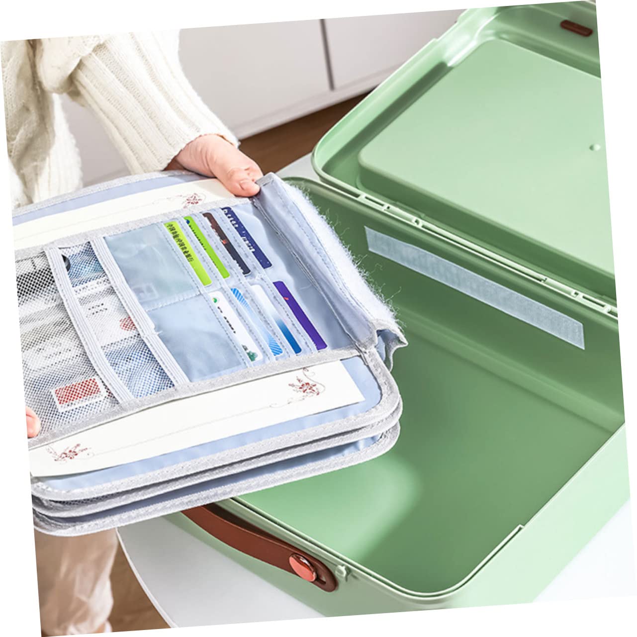 POPETPOP Sac De Rangement pour Certificats Et Documents Organisateur De Dossiers De Bureau Boîte à Documents pour Maison