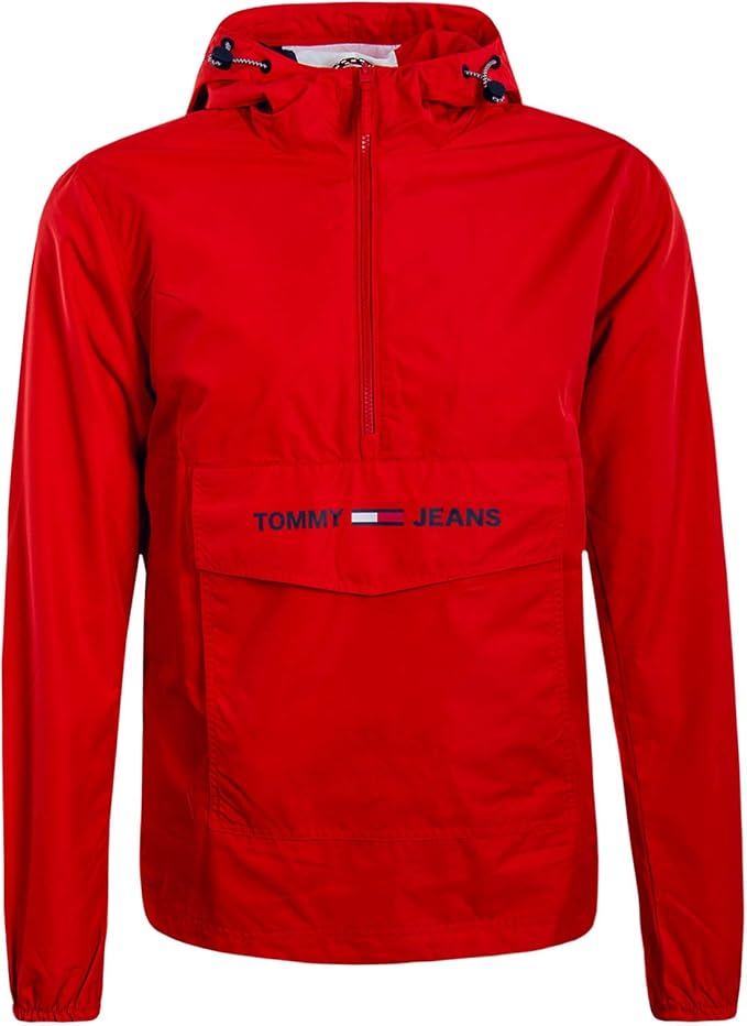 tommy jeans packable popover jacket