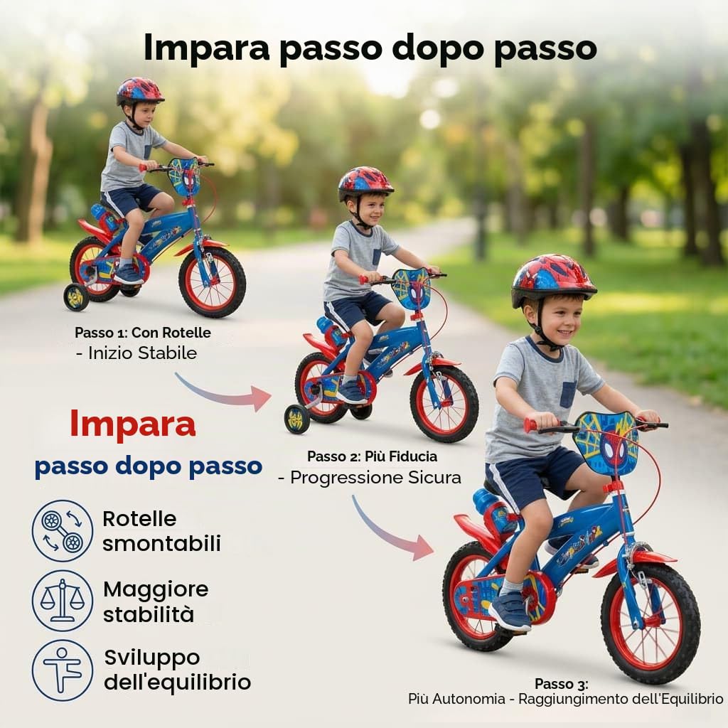 TOIMSA Bicicletta 12" Spiderman Huffy