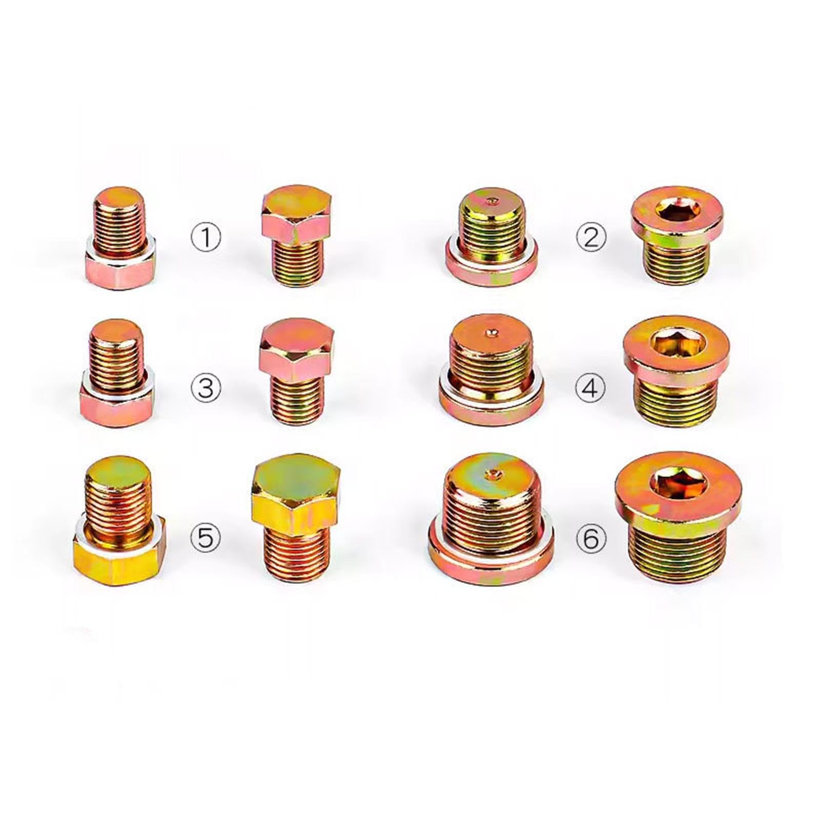 Set di Utensili per Tappi di Scarico M13 M22 Kit di Riparazione Completo per la Riparazione della Filettatura della Coppa dell'olio Il Kit per la