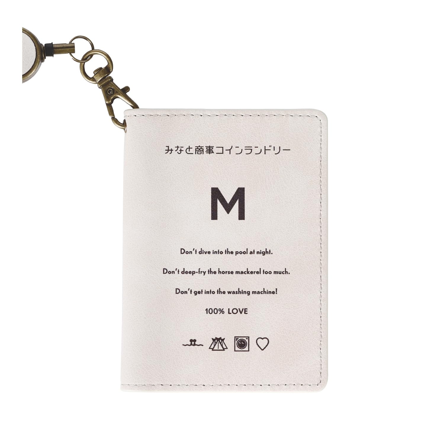 아르마비안카(ARMABIANCA) 미나토 쇼지 코인 세탁소 세탁 태그 스타일 디자인 누벅 스타일 4포켓 패스  케이스-Freehip.co.kr