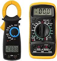 Kit Multímetro Digital Portátil MD-200L + Alicate Amperímetro Digital MD-Y400 Profissional Exbom
