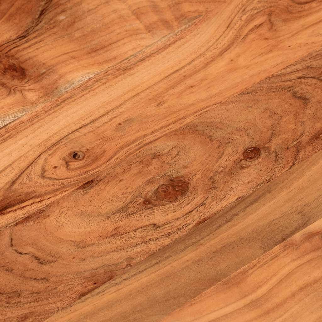 Piano per Tavolo Rotondo 40x3,8 cm in Legno Massello di Acacia | Ripiano grezzo personalizzabile per tavolini da caffè in salotto o zone bar, ideale per progetti fai da te.