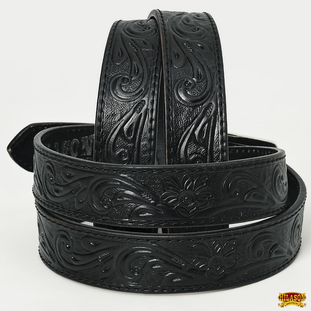 Aker Leather Products Basketweave, Black, 40