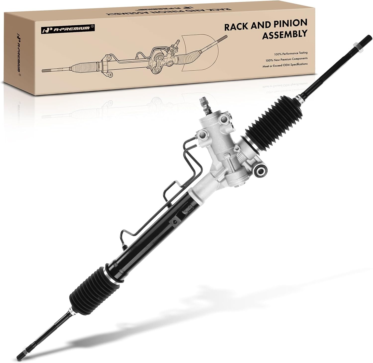 A-Premium - Hydraulic Power Steering Rack and Pinion Compatible with Toyota RAV4 2001-2003 2.0L, RAV4 2001-2003 ELECTRIC, Replace# 4550349055