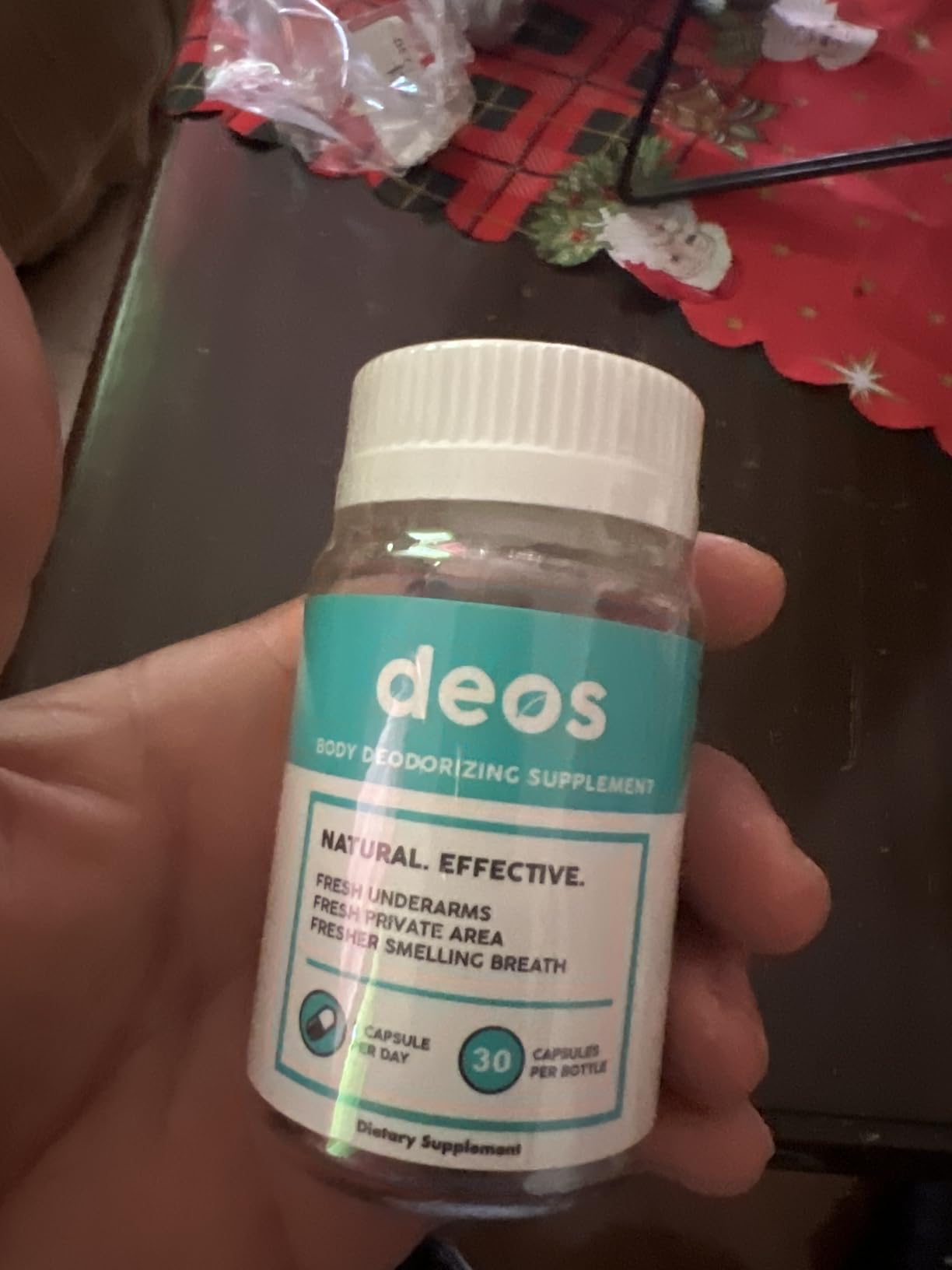 DEOS Internal Deodorant Supplement – Full Body Deodorizer for Gut Health, Skin Health, Detox & Digestion Support – Natural Odor Control Chlorophyll Pills | 30 Capsules