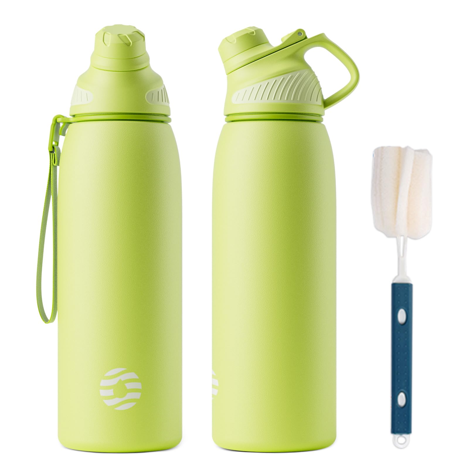 Fjbottle Stainless Steel Water Bottle 600ml/800ml/1L/1.5L with Magnetic Lid, BPA Free Insulated Water Bottle, Sports Metal Water Bottle Hot&Cold Drinks Vacuum Flask Leak-Proof for Gym, Work, Travel โ image 1