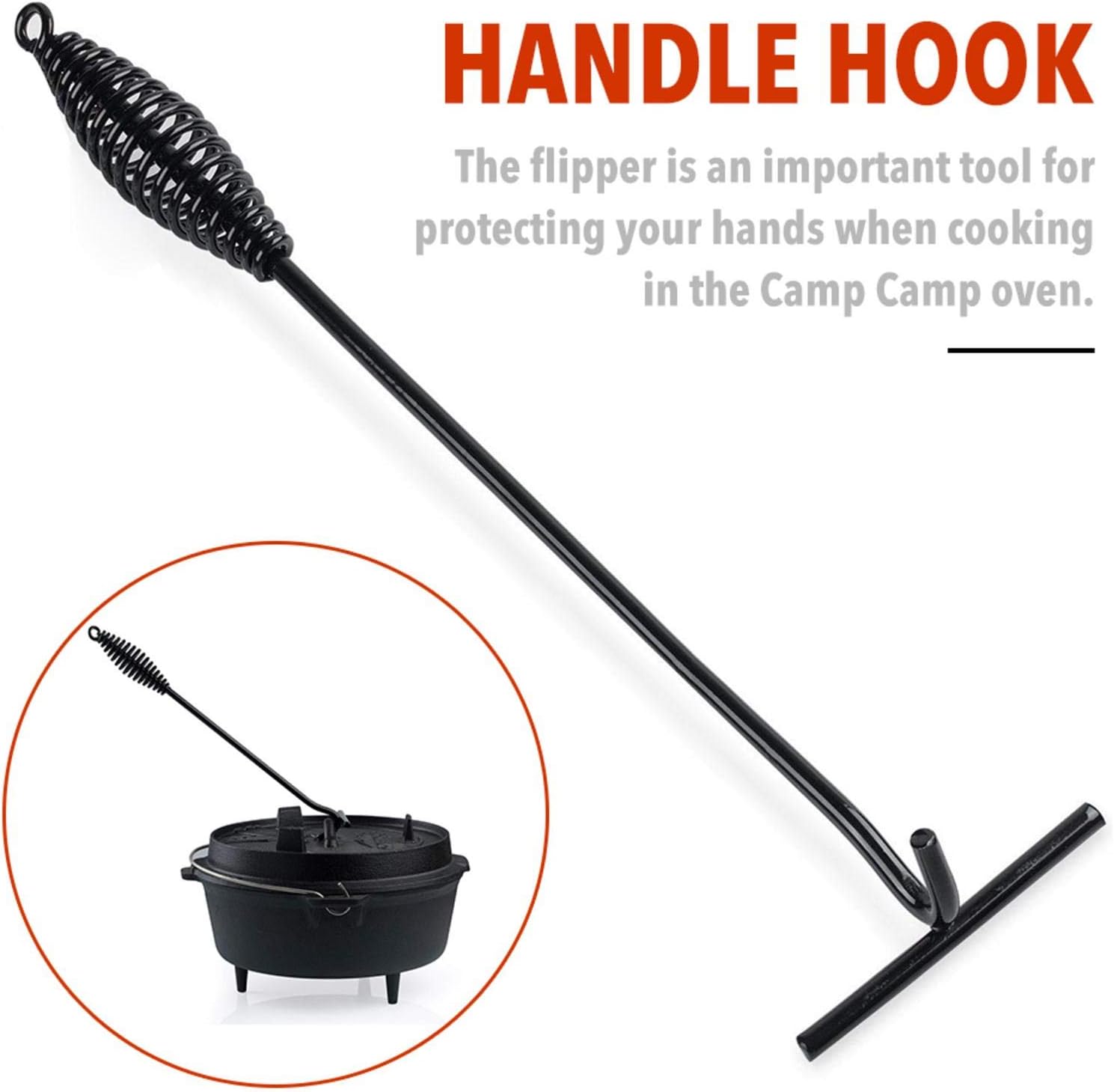 Lid lifter Dutch oven lid lifter BBQ lid lifter for camping grill kitchen accessories for Dutch