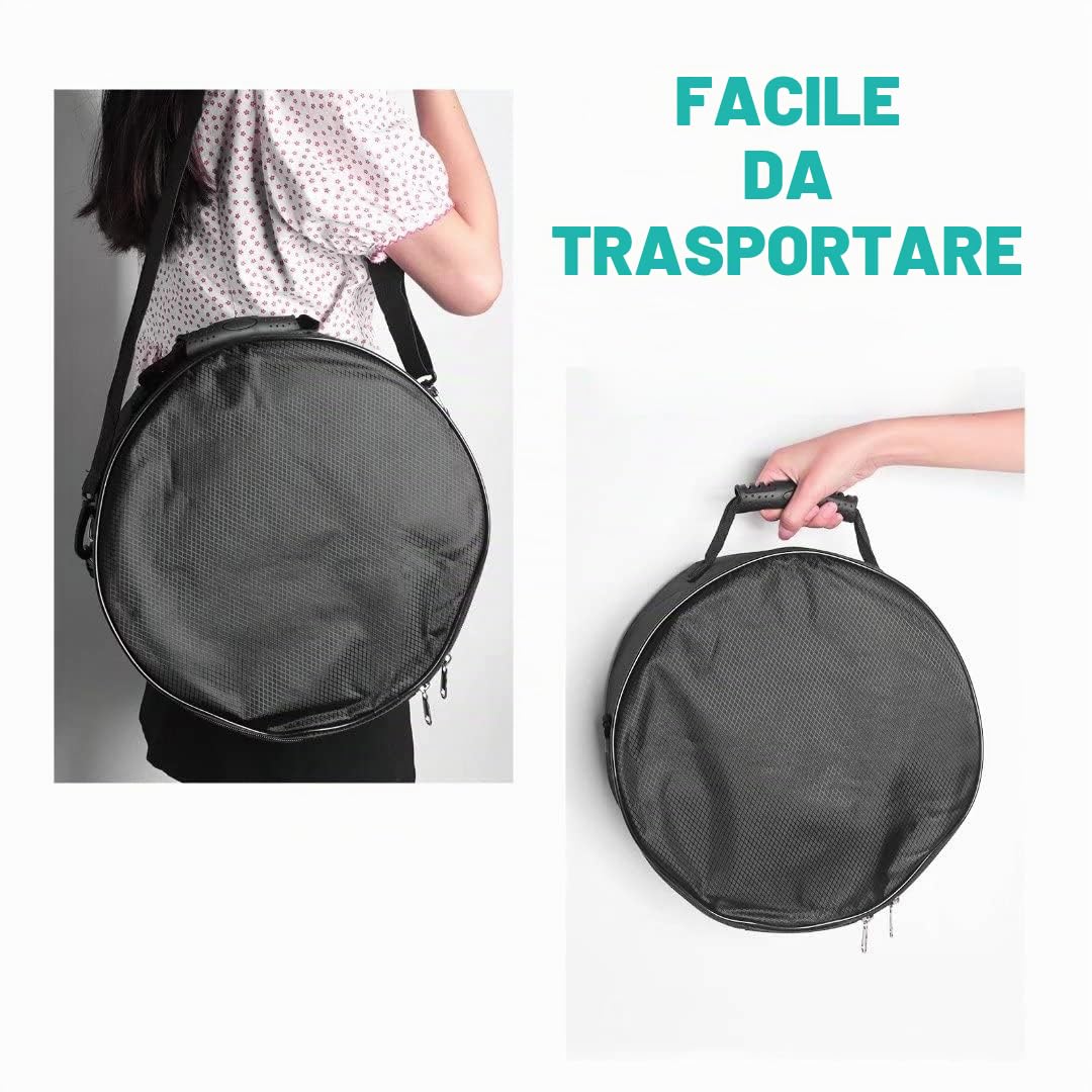 Steel Tongue Drum, Handpan, Tamburo a Lingua in Acciaio, 12 Pollici 13 Note Tamburo Strumento a Percussione con Bacchette per Tamburi, Carry Bag, Libro di Musica, per l'Educazione Musicale