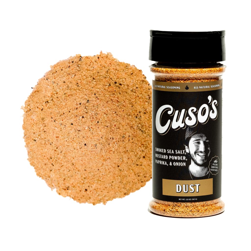 Cuso Cuts Dust BBQ Seasoning Rub - Steak Seasoning for Smoking, Grill. & Marinade - Spices for Steaks, Meat, Pork, Chicken, & Veggies - 1 Count BBQ Rubs - 5 oz bottle