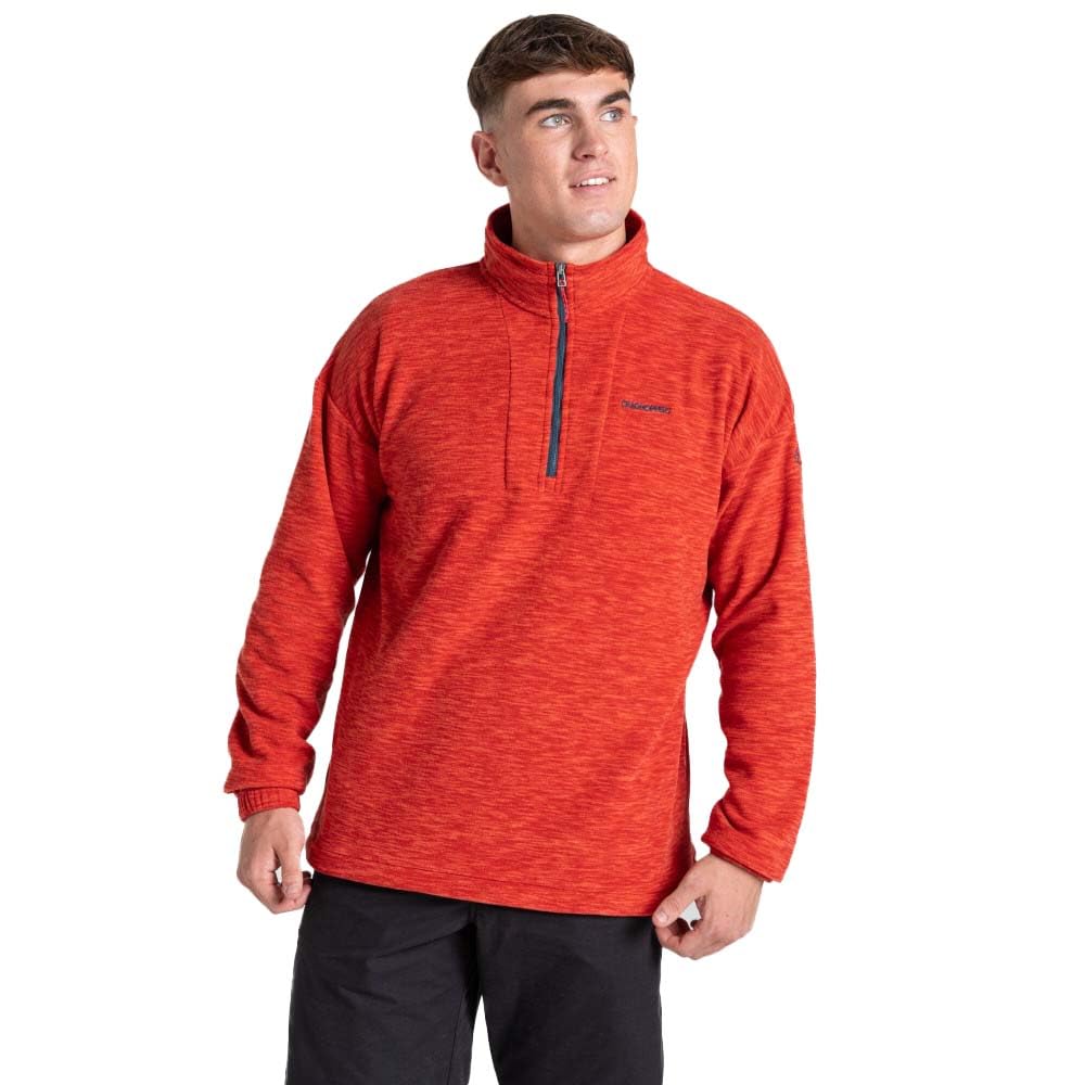 Craghoppers Men's Fleece Half Zip Top - Red - L