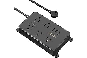 TROND Power Strip Surge Protector with Discreet Power