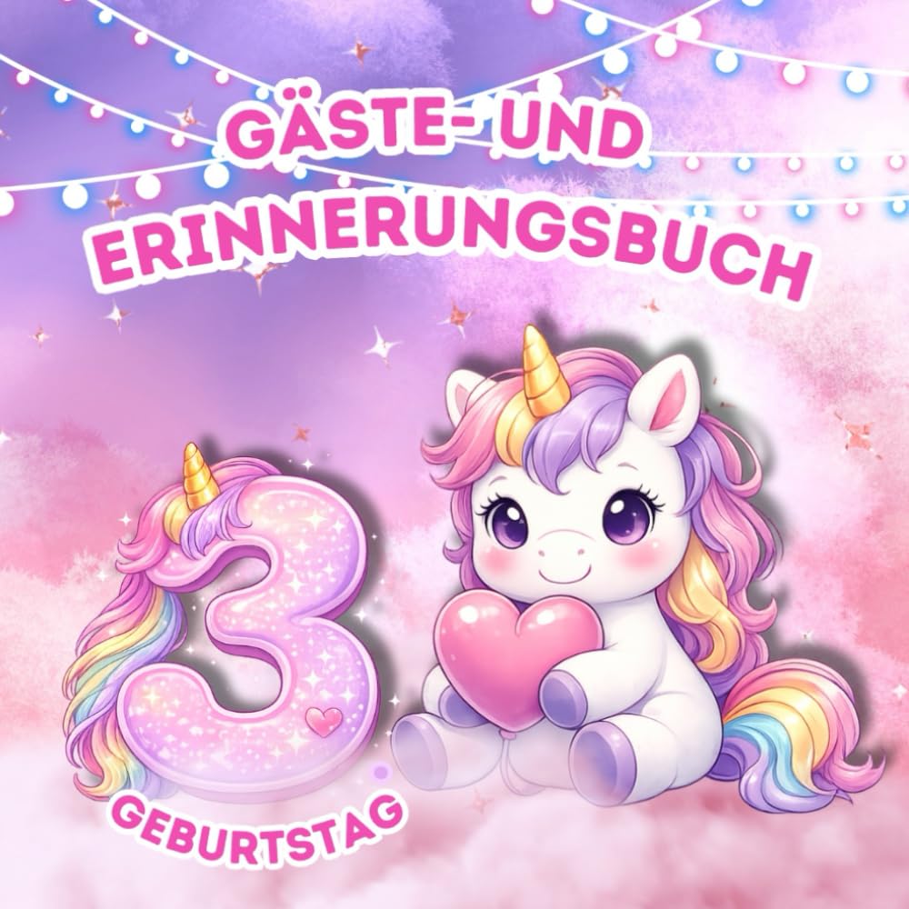 Mein 3. Geburtstag: Gästebuch und Erinnerungsbuch für den Kindergeburtstag