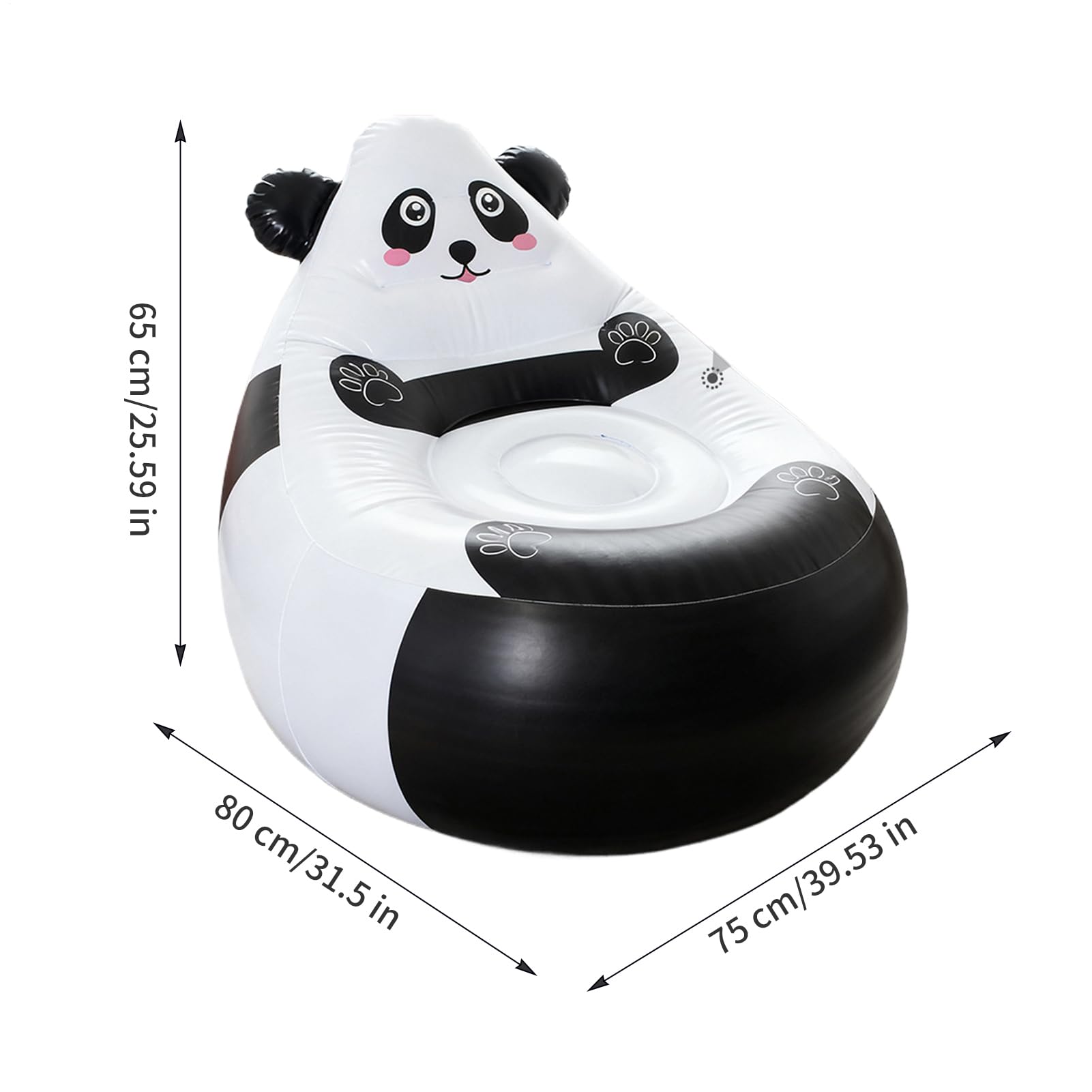 Fauteuil Gonflable pour Enfant - Chaise Portable en Forme d'animal | Sofa d'Extérieur,pour, Extérieur, Camping, Patio, Plage, Voyage, Intérieur, Arrière-Cour, Balcon, Salon de Jardin