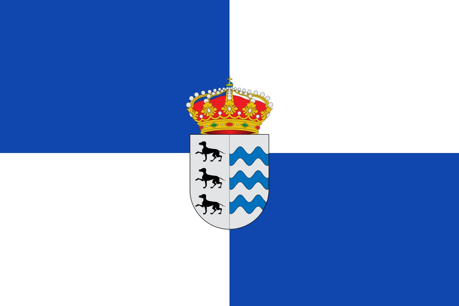 Drapeau Large Canencia résistant aux UV avec œillets renforcés pour mât extérieur