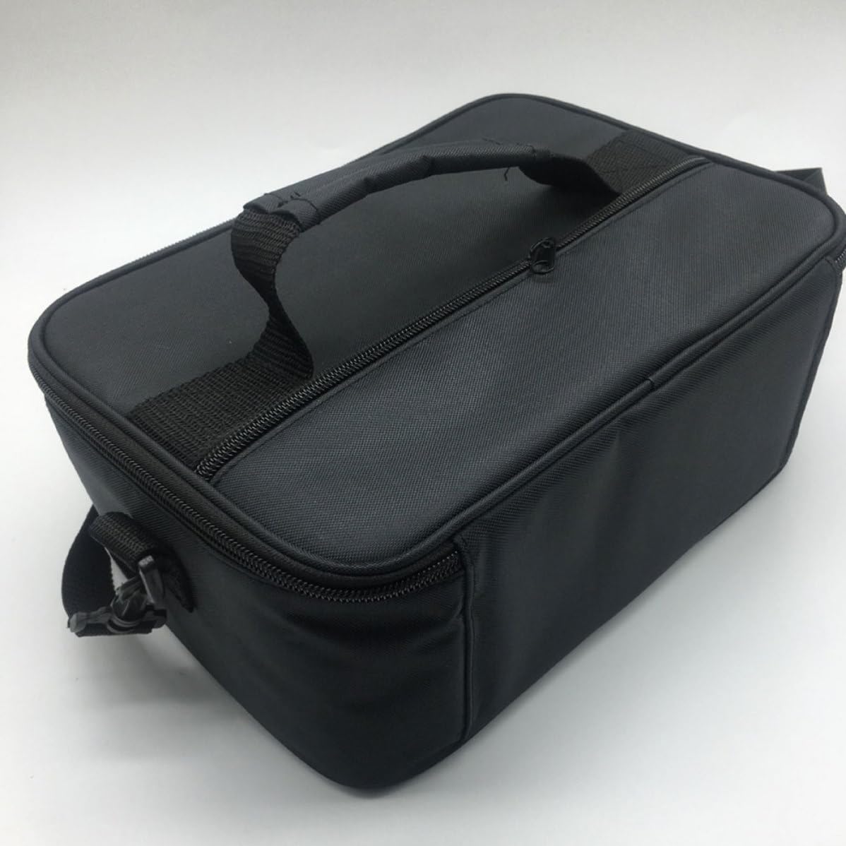 Bolsa Térmica para Almuerzo de 20l Asa, Ligera y Fácil de Limpiar, Adecuado para Camping y Escuela, Fabricada en Tela Oxford Negra