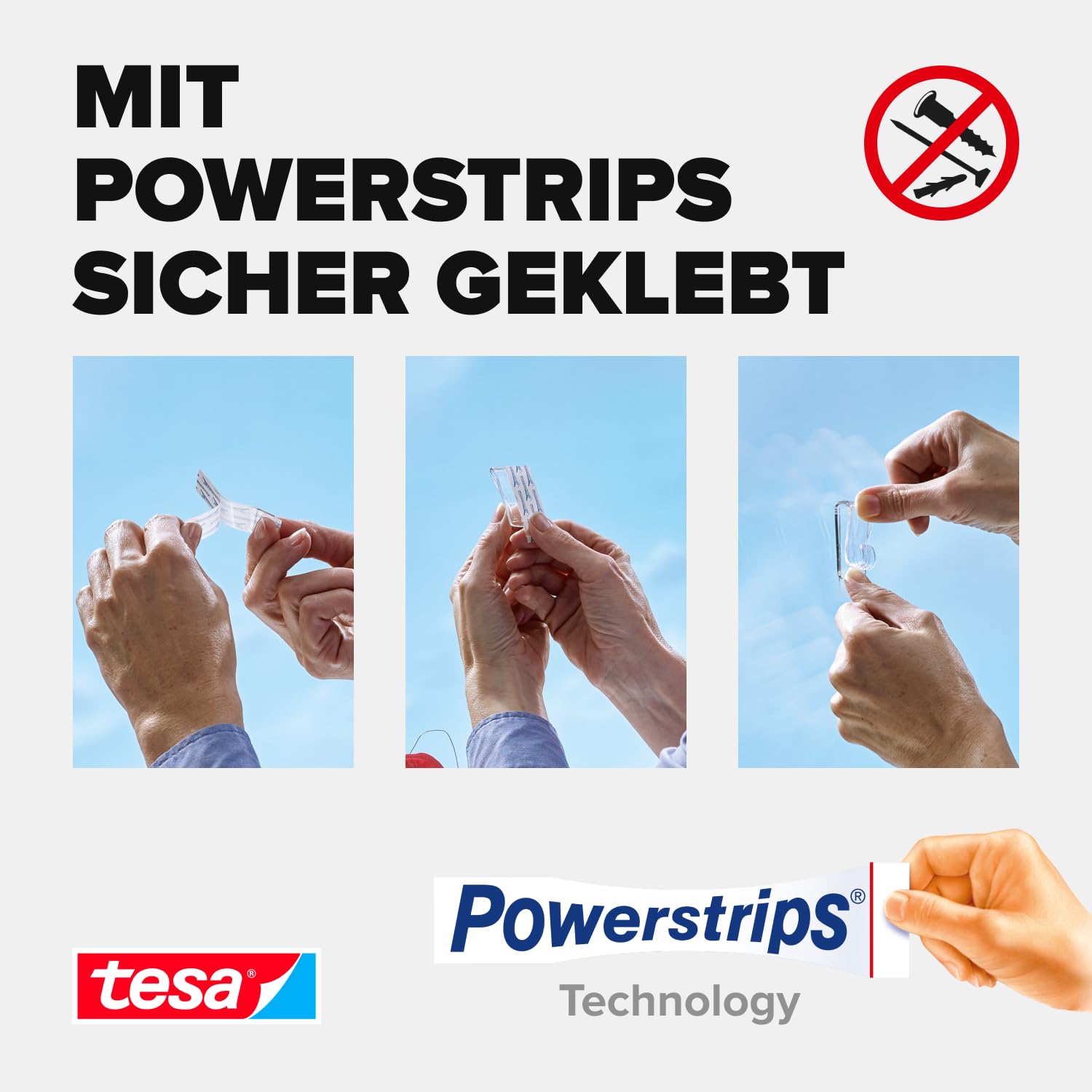 tesa Deko Haken für transparente Oberflächen und Glas - 1 x 2 Haken - Image 4