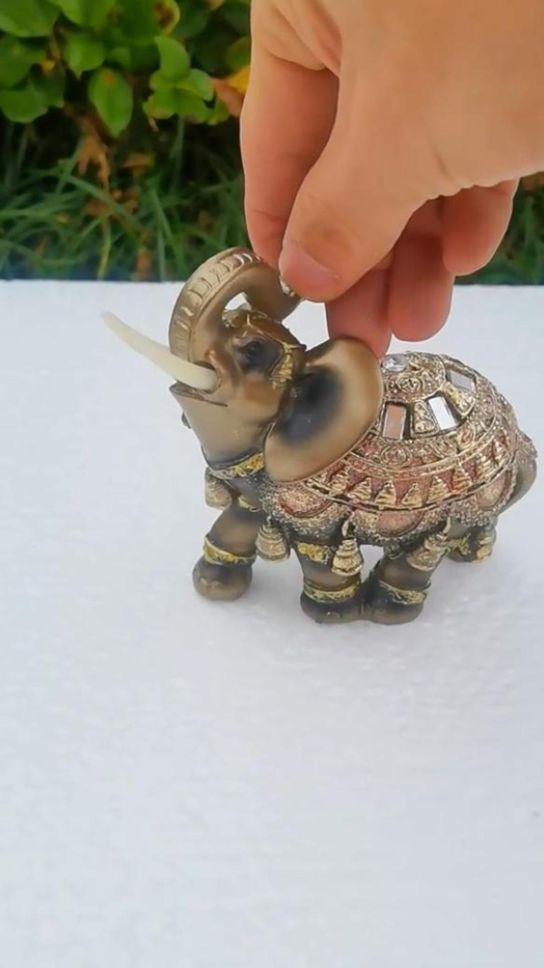 Figura Elefante de Resina para Decoración Hogar miniatura 7