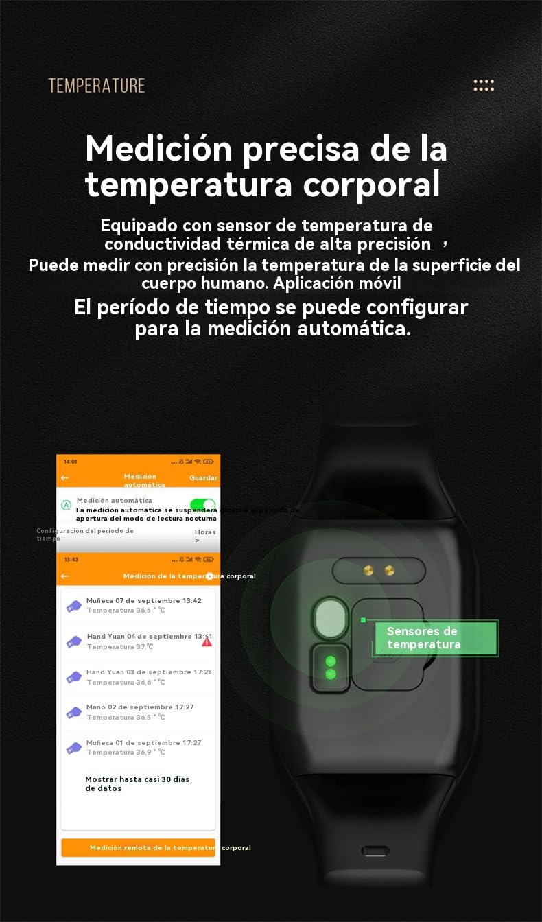 Reloj de posicionamiento para Personas Mayores, Reloj GPS Inteligente para Personas Mayores, Tranquilidad en Todo Momento, monitoreo de Salud, Llamada de Emergencia