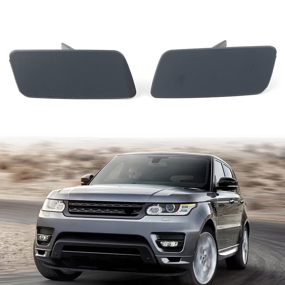 GZYF Car Auto Front Bumper Headlight Washer Nozzle Cover Cap for Range Rover 2013-2017, 1 Pair