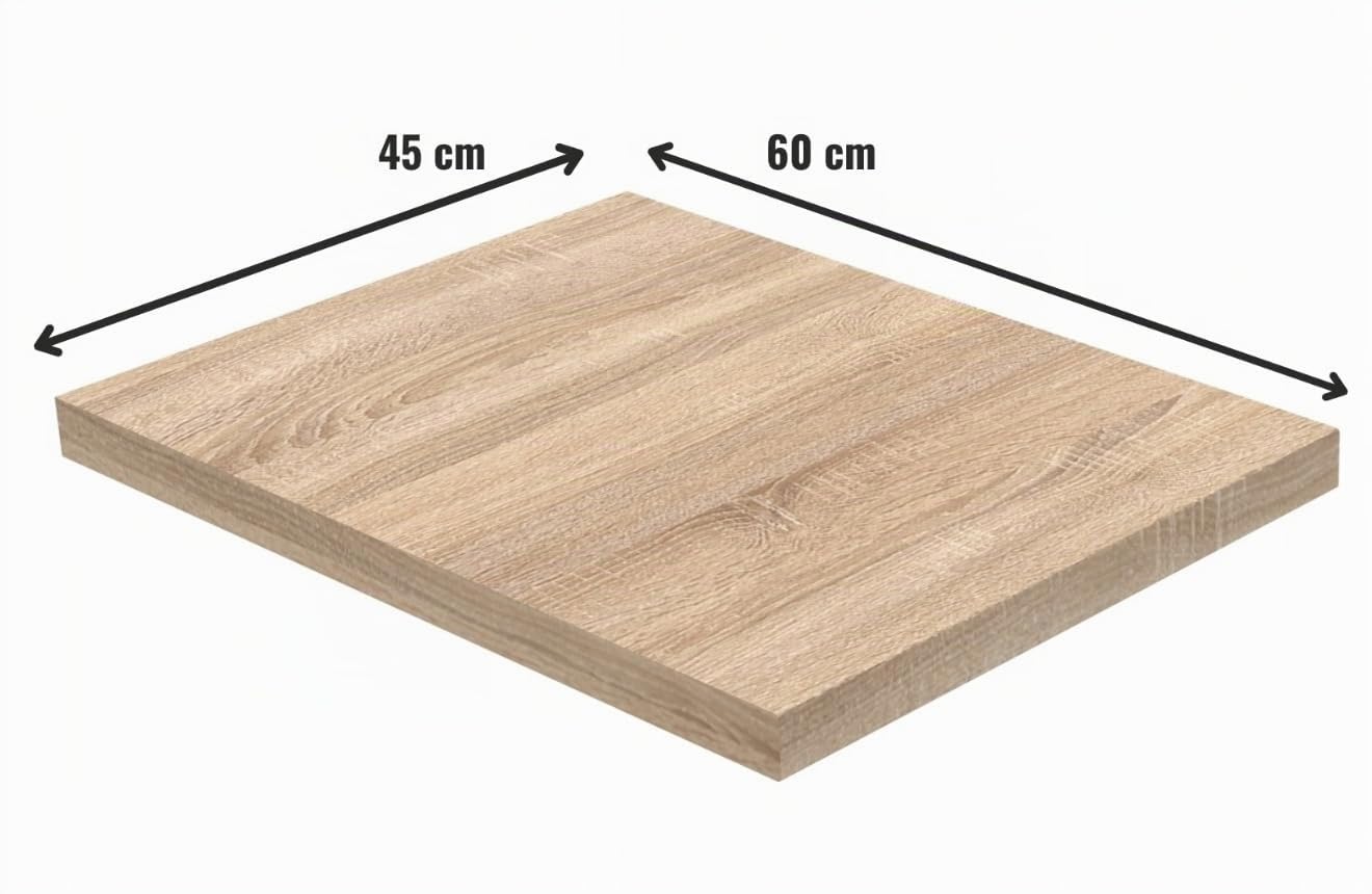 Küchenarbeitsplatte 45 cm - langlebig - mit abgerundeter Vorderkante - feuchtigkeitsbeständiger Oberfläche - Laminat auf der Rückseite - Arbeitsplatte Sonoma Eiche 3025