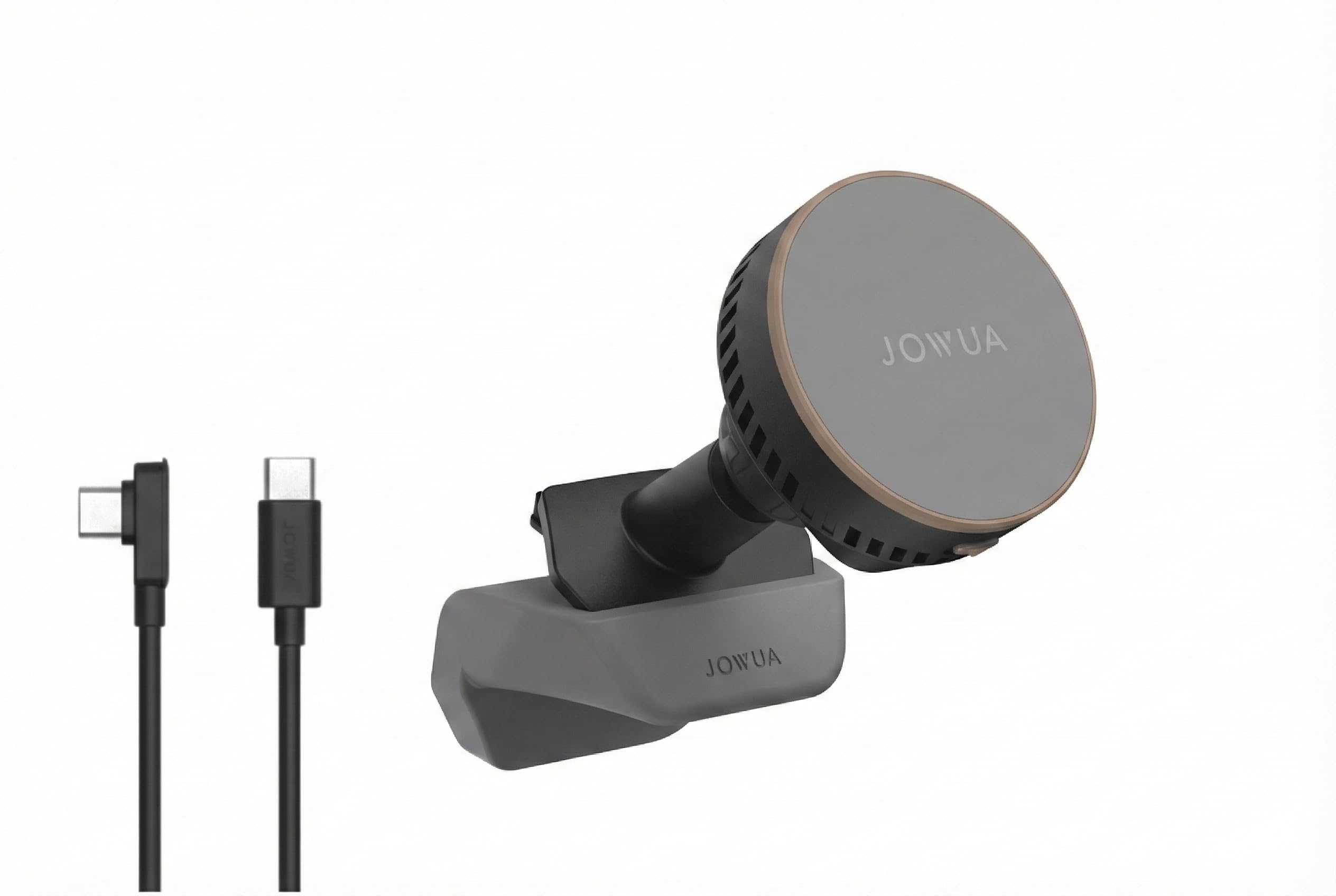 Jowua Support magnétique de Refroidissement Actif pour Grille d'aération (modèle 3 Highland et modèle Y Juniper) Compatible avec Magsafe, Chargement sans Fil