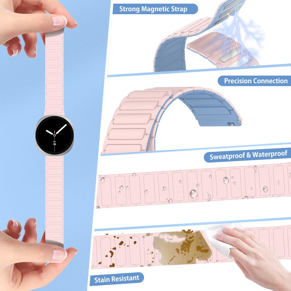 Correa magnética de silicona para Galaxy Watch 8 miniatura 3