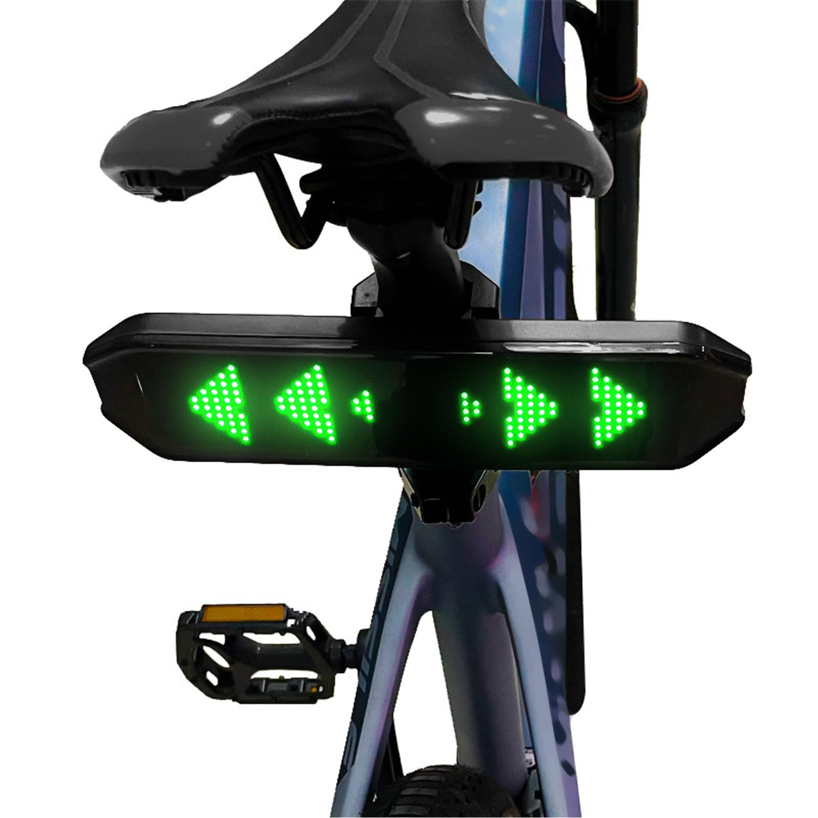 Znak LED BT, 4 Tryby Kontroli Aplikacji Programowalne Kierunkowskazy Rowerowe do Wózka