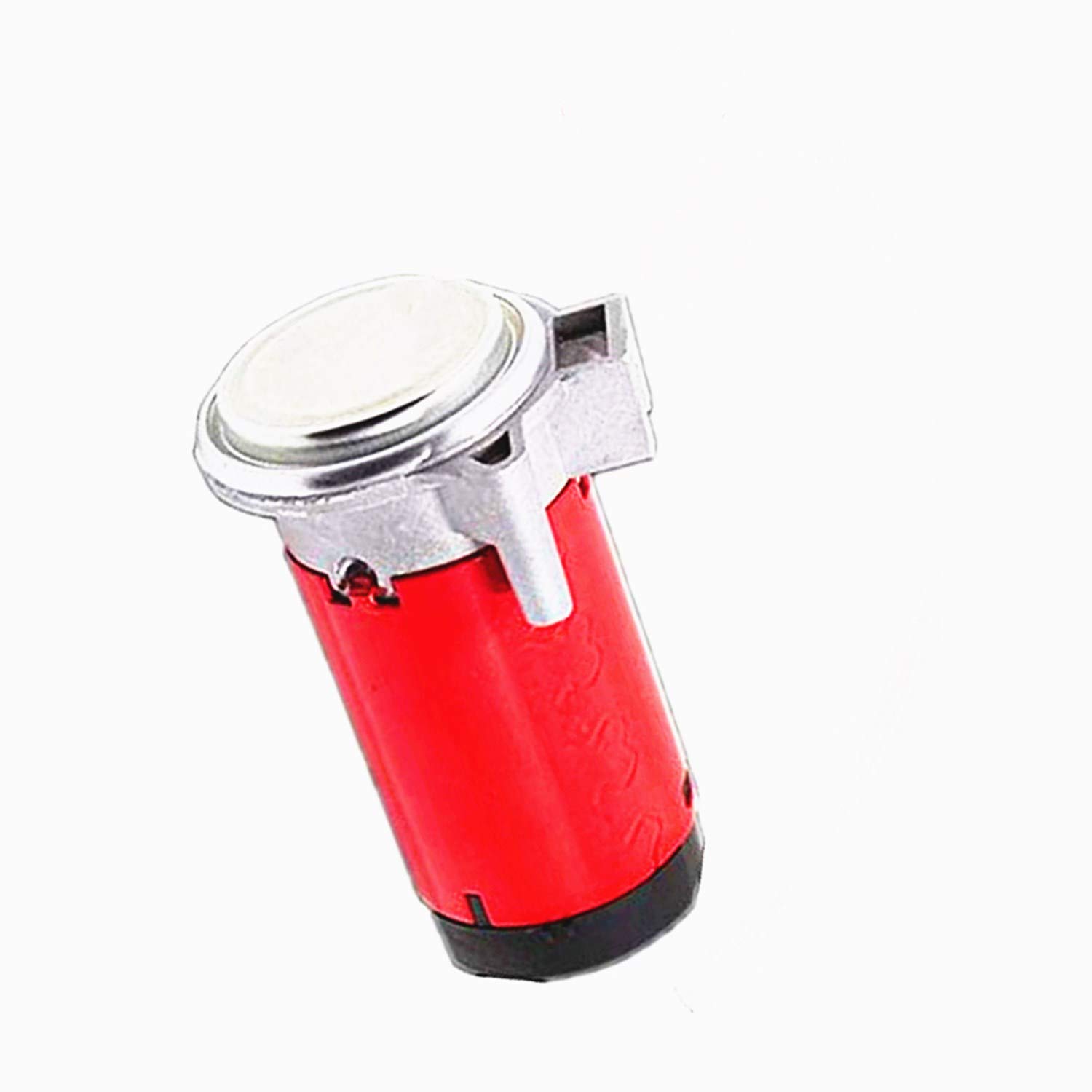 Horn Air Pump Pompa aria per auto Compressore d'aria Clacson Non arrugginisce Kit Pompa aria clacson Compressore per trombe d'aria rosso cromato per qualsiasi 12V corno d'aria Camion Barca ect
