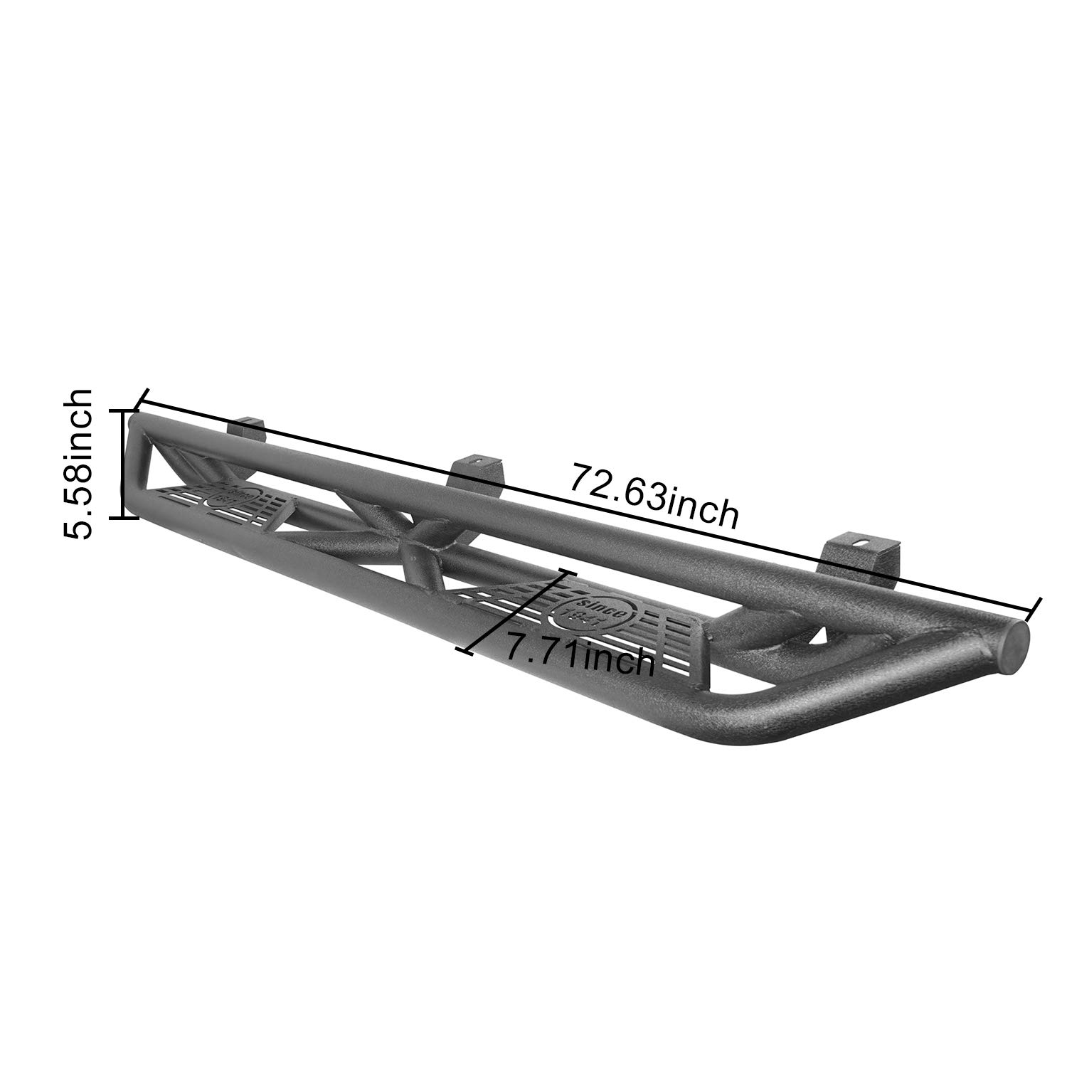 Hooke Road Jeep Wrangler JL Drop Side Steps Running Boards Nerf Bar