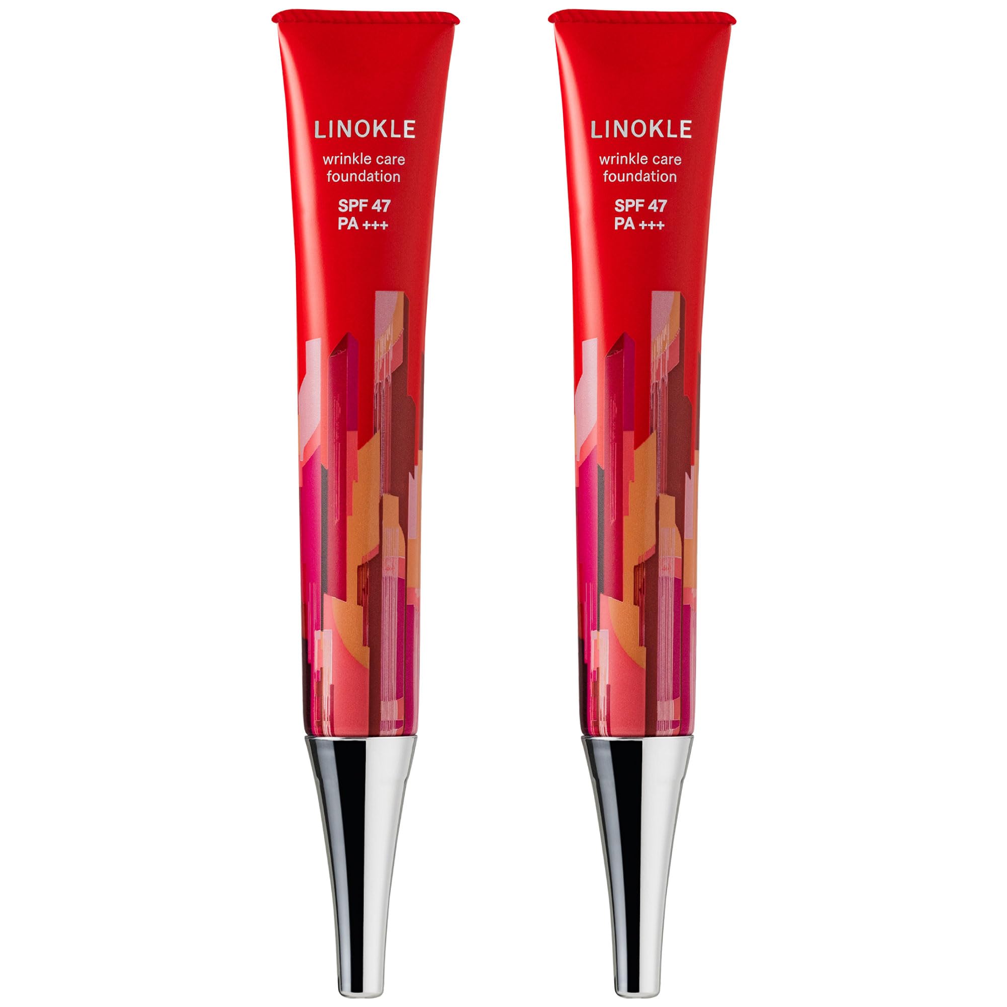 Linocle Niacinamide Wrinkle Cover Foundation, Liquid Foundation Foundation, UV Moisturizing, UV Protection, SPF 47 PA+++, Aging Care, Tone Up, Natural Color for Any Skin Tone (Linocle, Pack of 2) : Be
