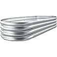 8x2x2ft Galvanized Raised Garden Bed - 24“ Tall Metal Planter Box for Vegetables, Flowers, Herbs, Rust-Resistant Outdoor Garden Box, Easy Assembly Raised Beds for Gardening, Green