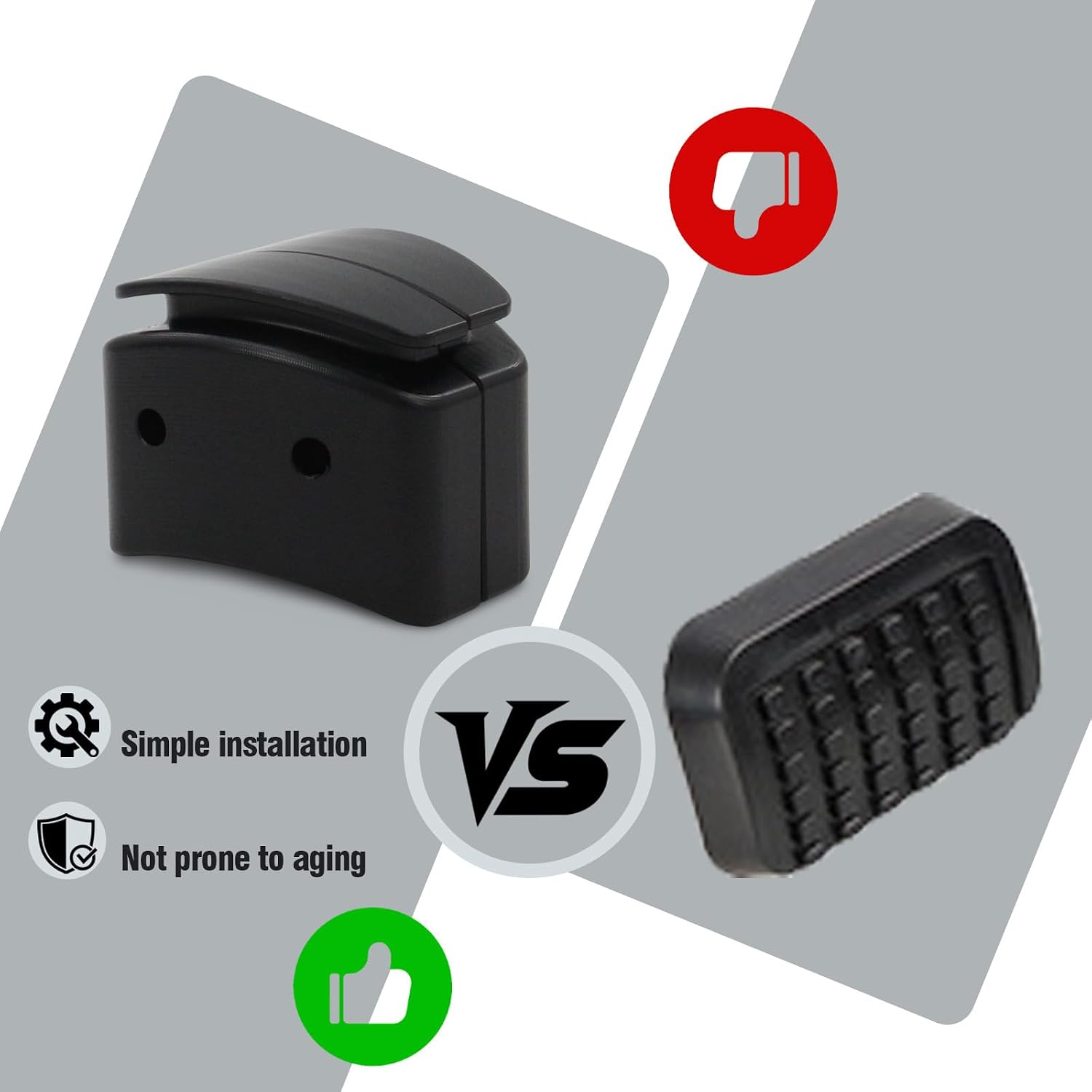 1.5'' Pedal Pad Extender E-Z clutch pedal pad extender For 1994-2023 Ford Mustangs