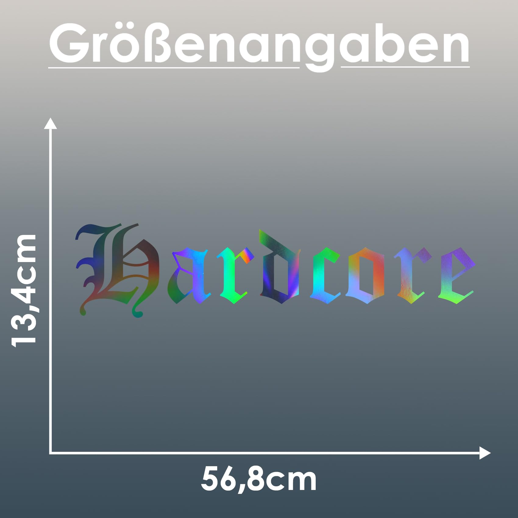 Frontscheibenaufkleber 'Fckyrslf' In Flakes Schwarz - Provokant & Auffällig Für Dein Auto