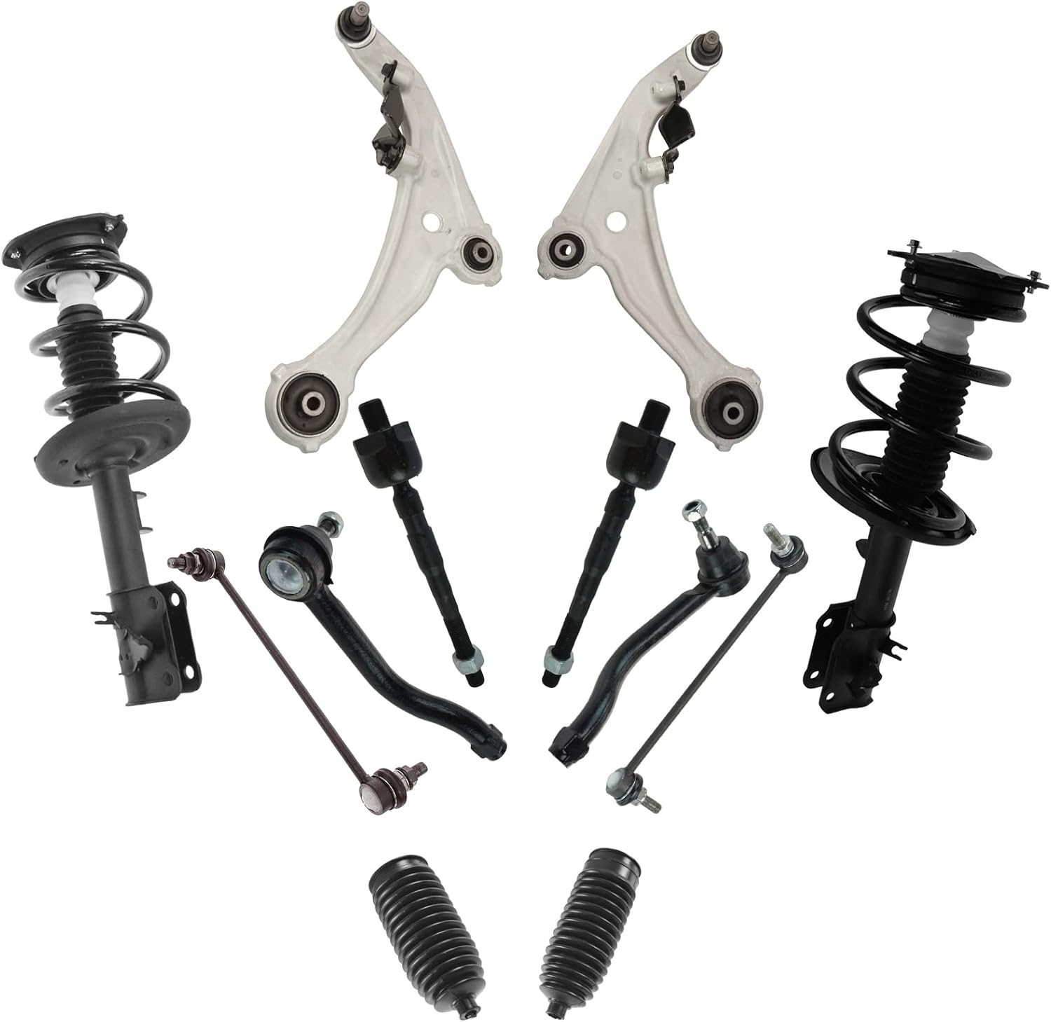 Replacement 12pc Steering Suspension Kit Complete Struts