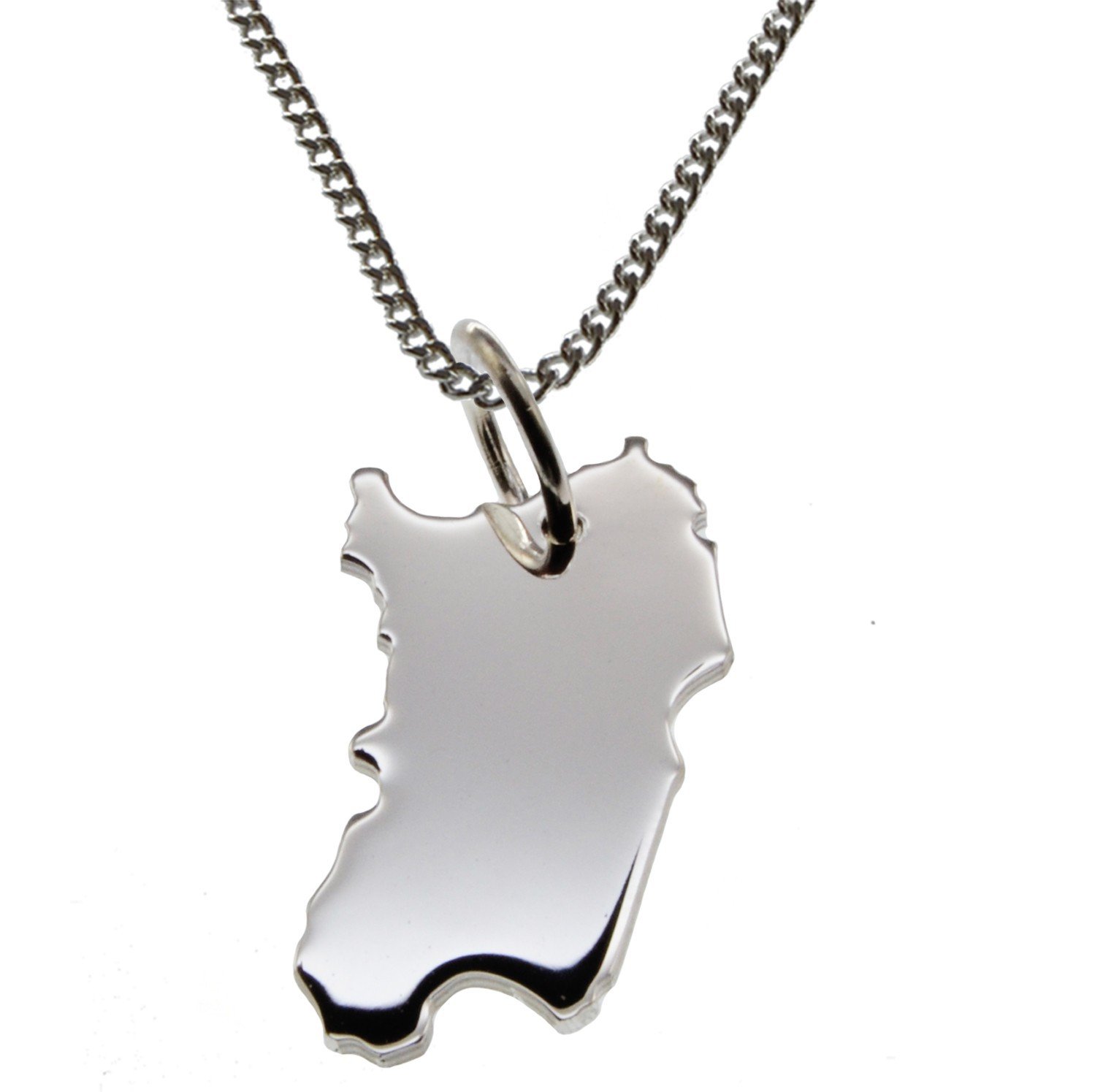 50 cm necklace and Sardinia pendant in solid 925 silver