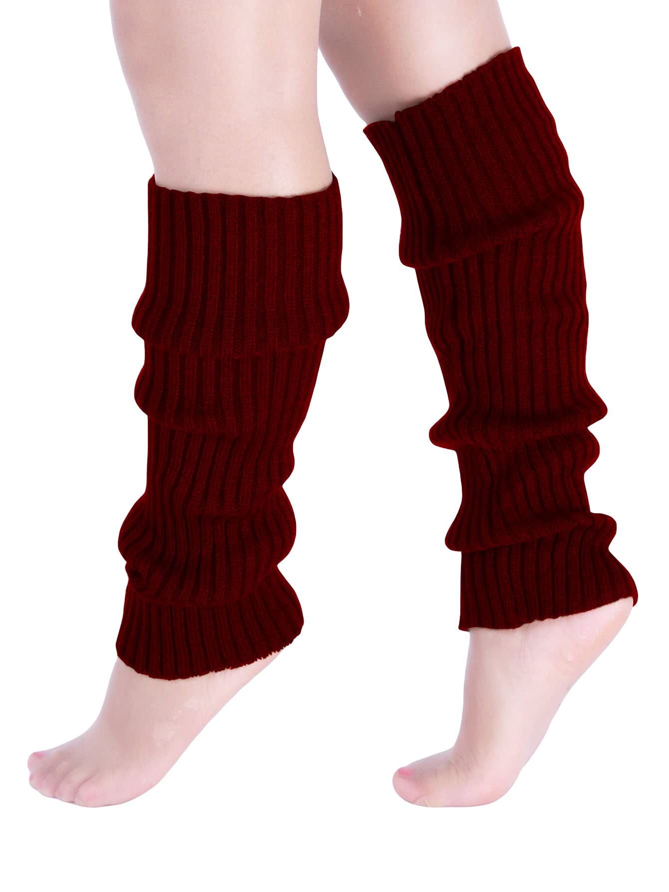 Milumia Womens Ribbed Knit Leg Warmers Y2K 80s Boot Long Socks